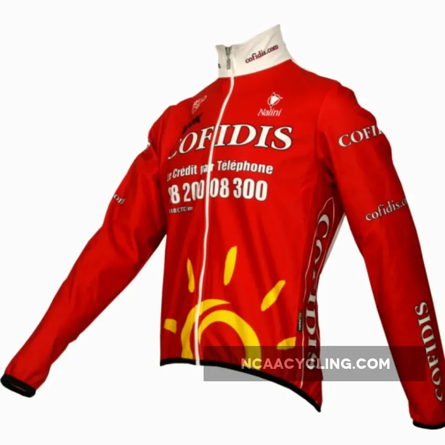 Cofidis 2009 - Radsport-Profi-Team-Winter fleece long sleeve jersey jacket