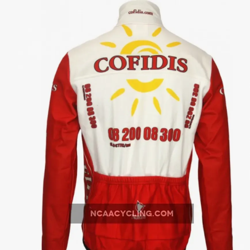 Cofidis 2009 - Radsport-Profi-Team-Winter fleece long sleeve jersey jacket