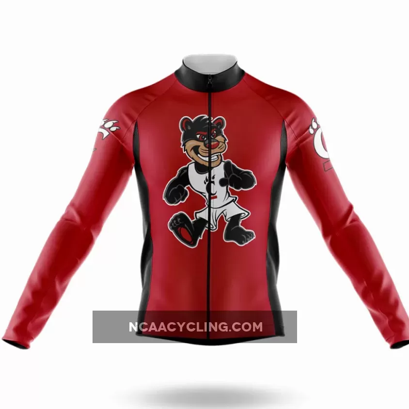 Bearcat Mascot Long Sleeve Cycling Jersey Only Brand New