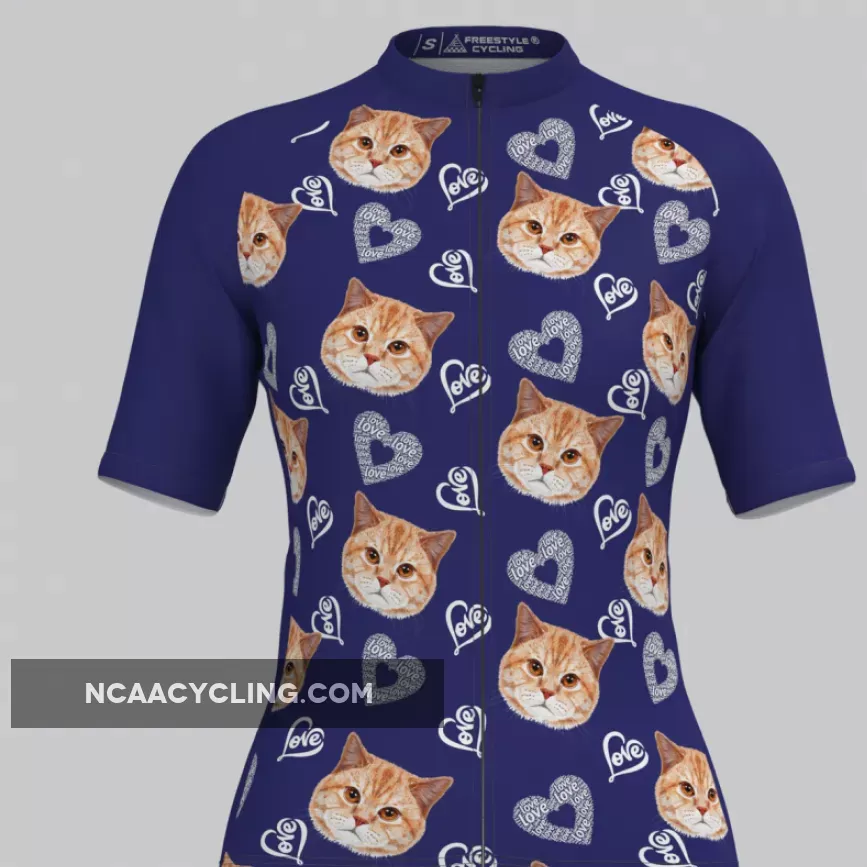Custom Pup Face V4 Women's Jersey-Purple Outlet