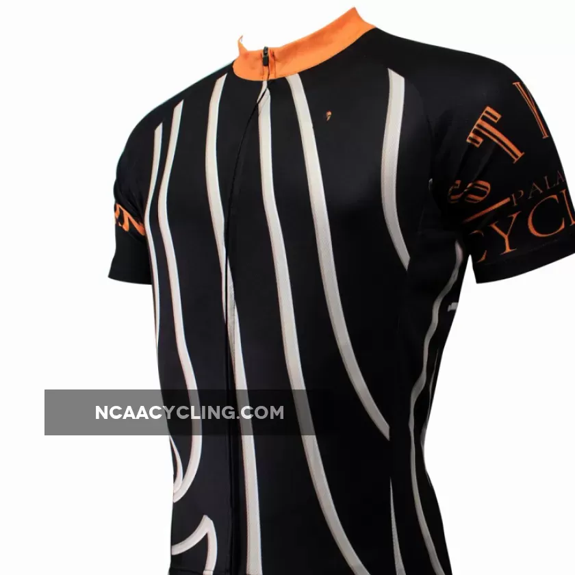 ILPALADINO Men's MTB Mountain Biking Clothes Black Road Bike Shirt Breathable Cycling Shirt for Hot Weather Quick Dry NO.504