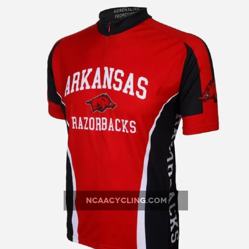 Adrenaline Promo University of Arkansas 3/4 zip Men's Cycling Jersey