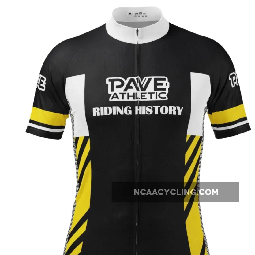 PAVE Athletic Retro Auto Black Short Sleeve Cycling Jersey