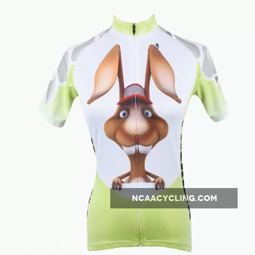ILPALADINO Buck Teeth Rabbit Womens Cycling Jersey Bike Bicycling Summer Pro Cycle Clothing Racing Apparel Outdoor Sports Leisure Biking Shirts Breathable and Comfortable NO.158