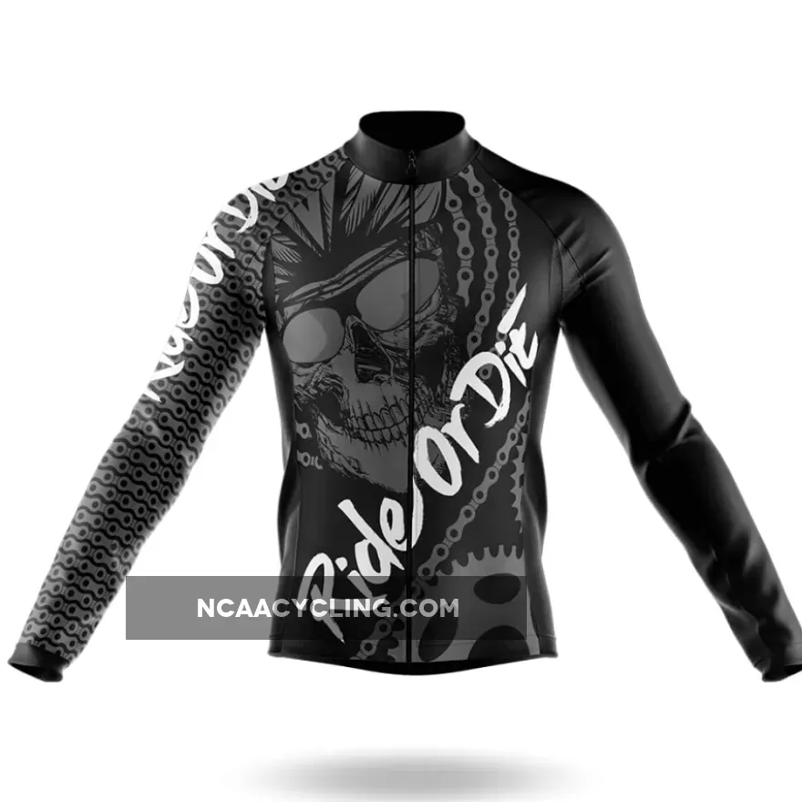 Ride Or Die V4 - Long Sleeve Jersey, Mens Sleeveless Cycling Jersey CS-1516718