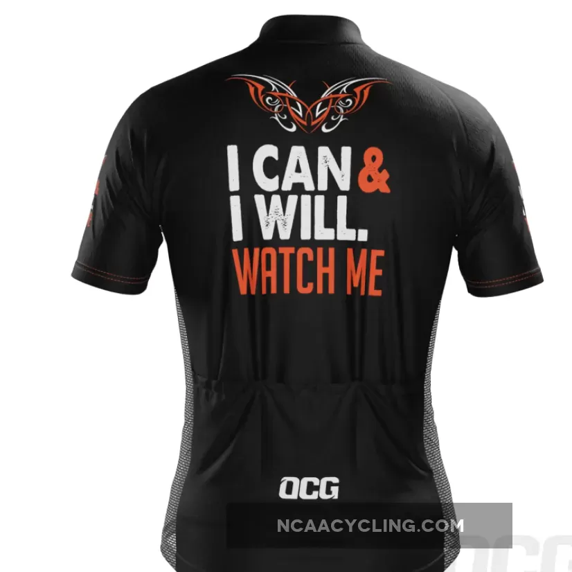 Men's I Can I Will Watch Me Short Sleeve Cycling Jersey