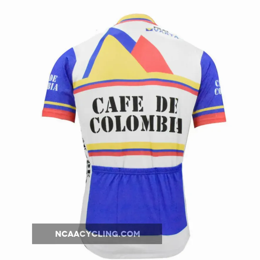 Cafe De Colombia Retro Men Cycling Team Jersey Outlet