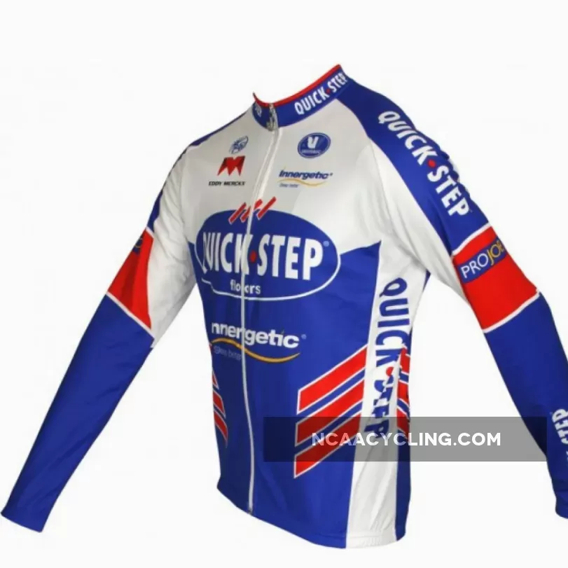 QUICKSTEP 2011 Vermarc Radsport-Profi-Team Winter Fleece Long Sleeve Jersey Jacket