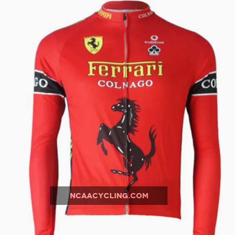 Team Colnago RED Cycling Long Sleeve Jersey For Sale