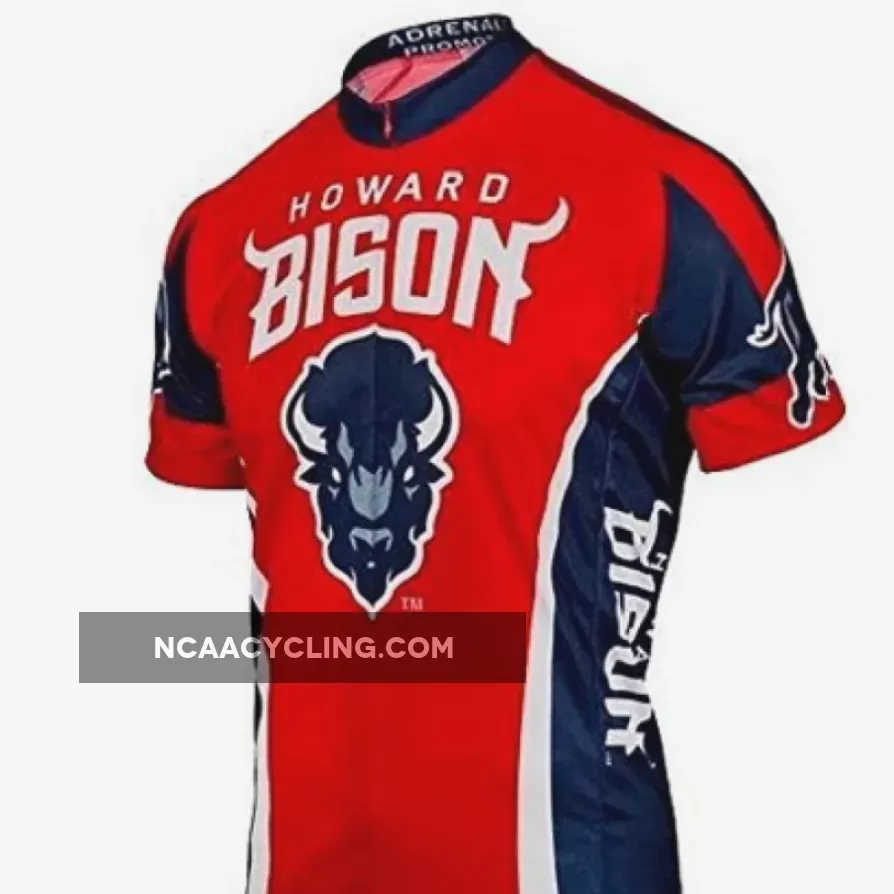 NCAA HU Howard Bison Short Sleeve Cycling Jerseys
