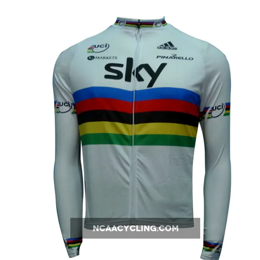 2012 TEAM SKY UCI WORLD CHAMPION Long Sleeve Cycling Jersey