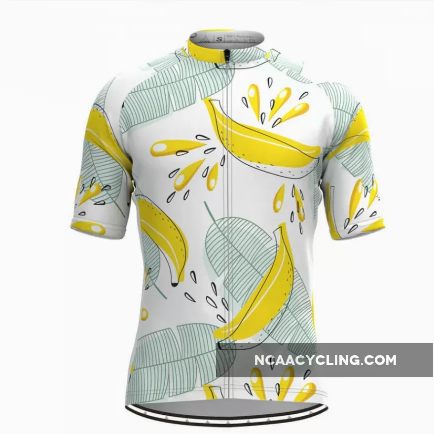 Men's Fruit Print Aloha Hawaiian Jersey-Banana Restock