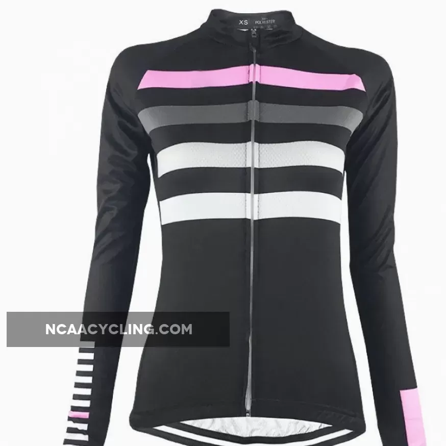 Women's Four Stripe Long Sleeve Cycling Jersey Restock