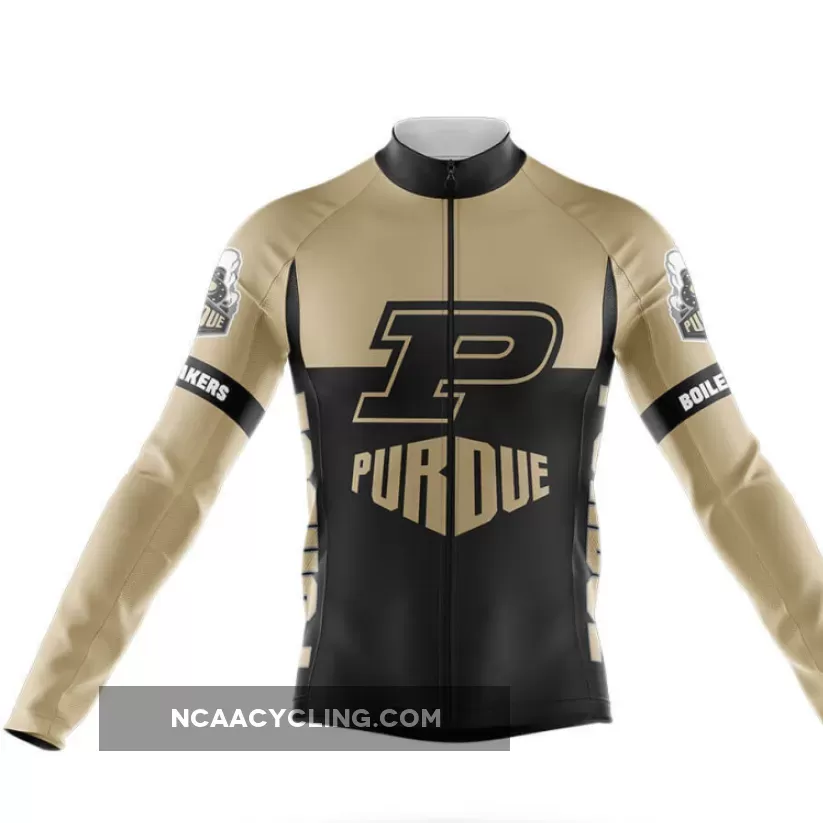 Purdue University V2 Long Sleeve Cycling Jersey Only | purdue bike