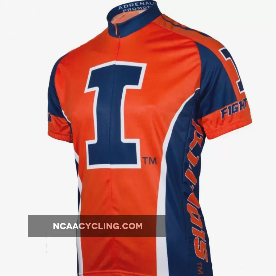 NCAA UIUC U of I, Illinois Fighting Illini Cycling Jerseys