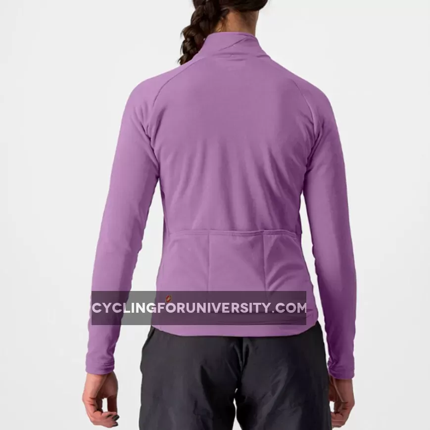 Castelli Unlimited Trail woman long sleeves jersey - Violet