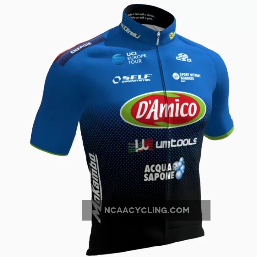 2019 Team D'Amico Short Sleeve cycling Jersey bike clothing Cycle apparel Shirt
