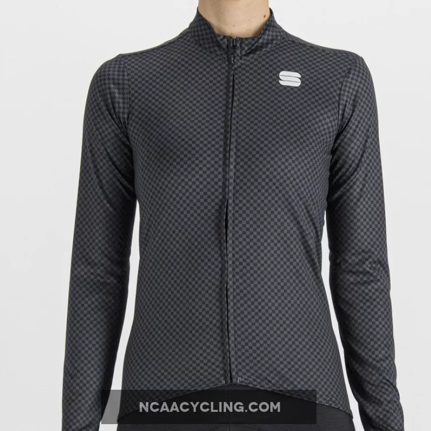 Sportful Checkmate women long sleeves jersey - Black