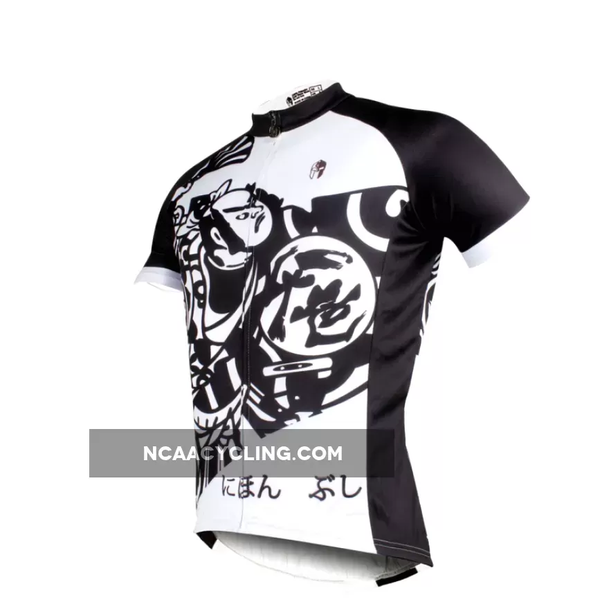 ILPALADINO Japanese Samurai Men's Cycling Jersey MTB Biking Apparel Bike Shirt Breathable and Quick Dry Comfortable Cycling Jersey Apparel Outdoor Sports Gear Leisure Biking T-shirt NO.697