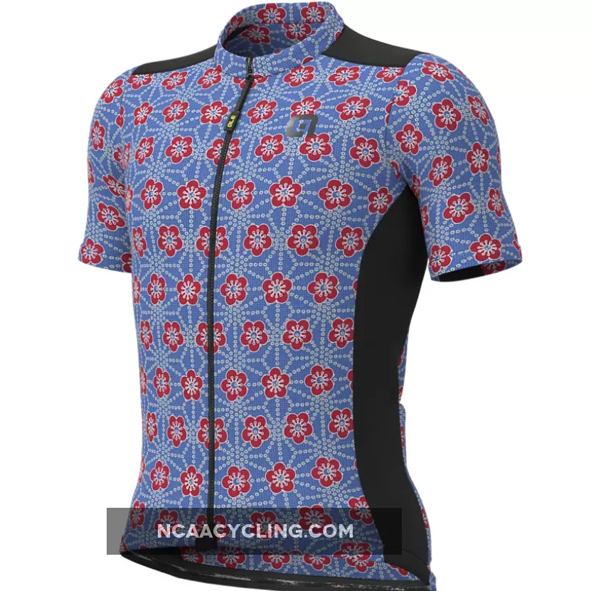 ALE' Gravel Khaki Blue Floral Jersey,
