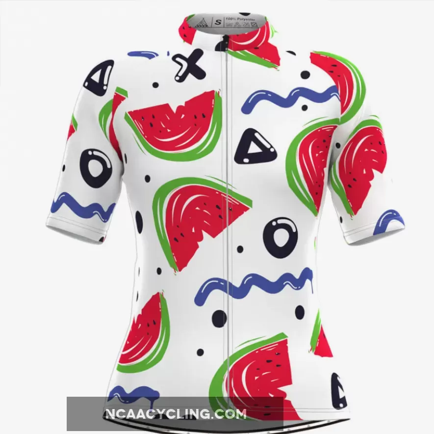 Women's Watermelon Print Cycling Jersey Outlet