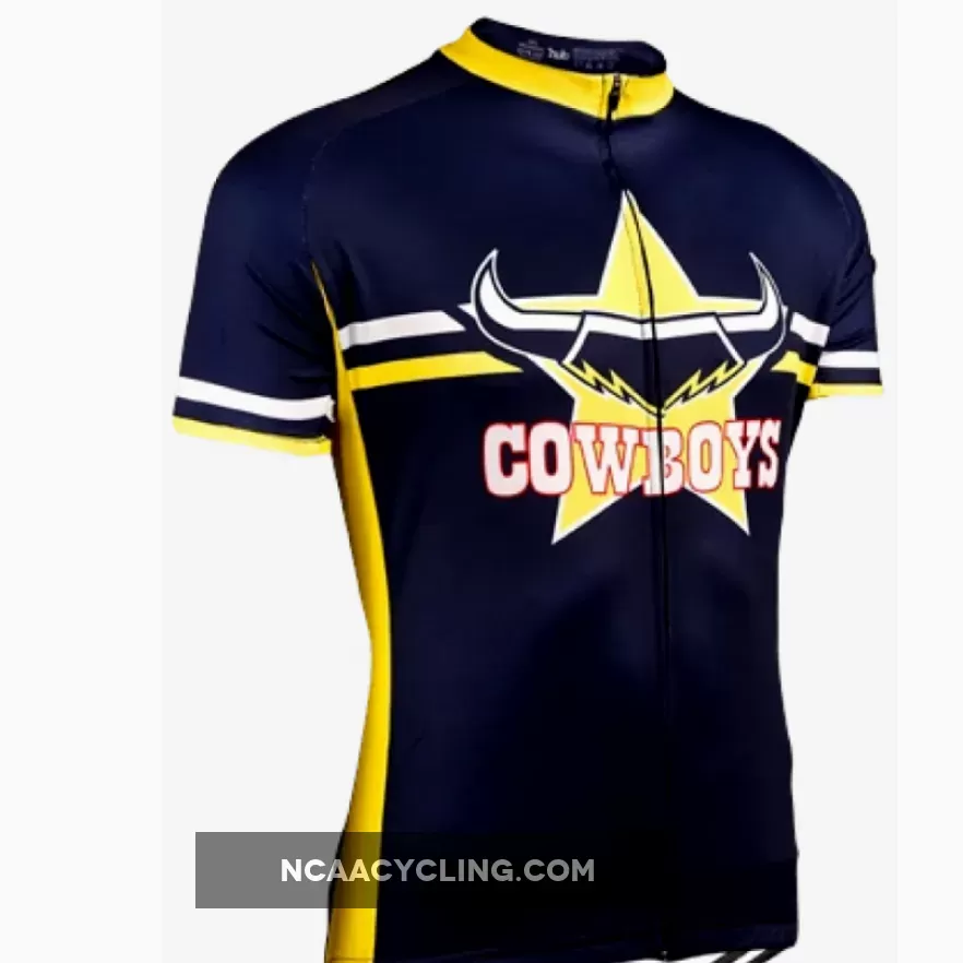 NRL NQ North Queensland Cowboys Short Sleeve Cycling Jerseys