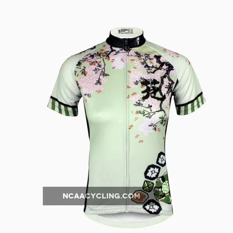 Ilpaladino Spring Nature Women's Quick Dry Short-Sleeve Green Cycling Jersey Biking Shirts Breathable Summer Sport Clothes NO.685