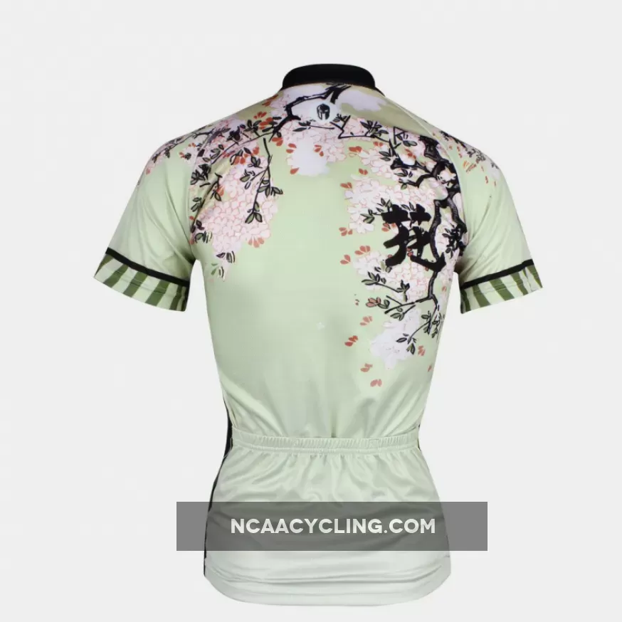 Ilpaladino Spring Nature Women's Quick Dry Short-Sleeve Green Cycling Jersey Biking Shirts Breathable Summer Sport Clothes NO.685