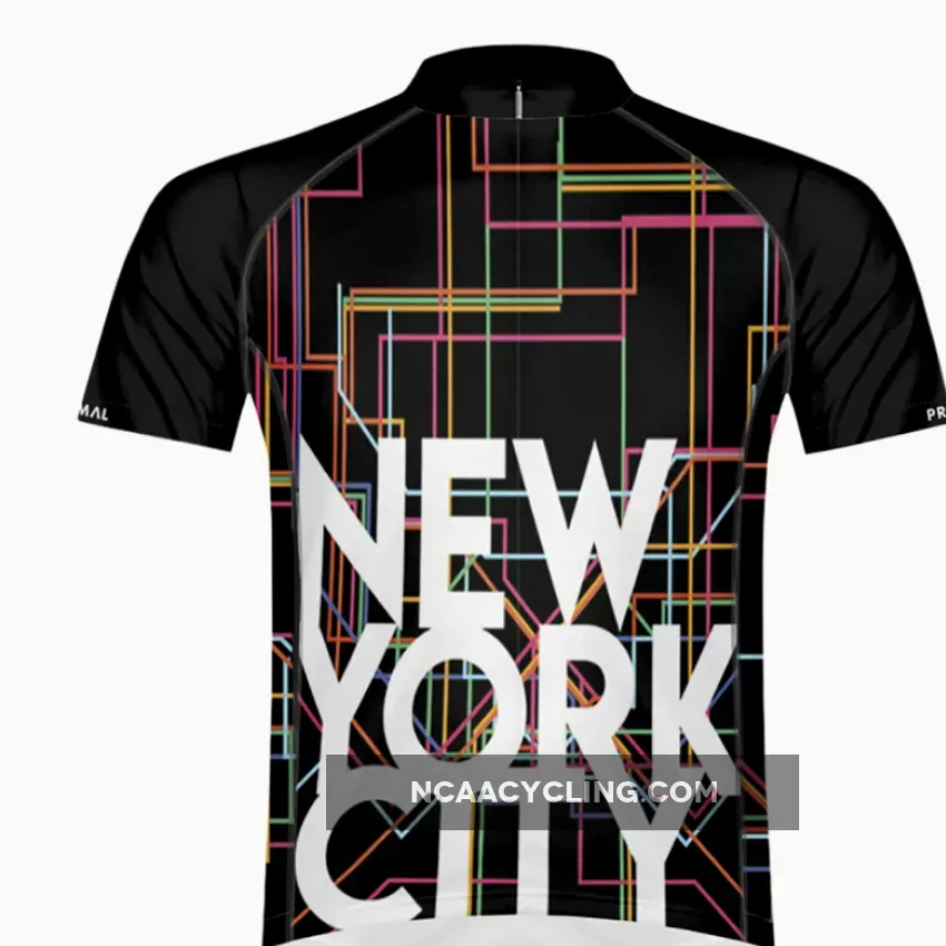 Primal Wear New York City men's Sport Cut Full Zip Short Sleeve Cycling Jersey NYCJ20M-2