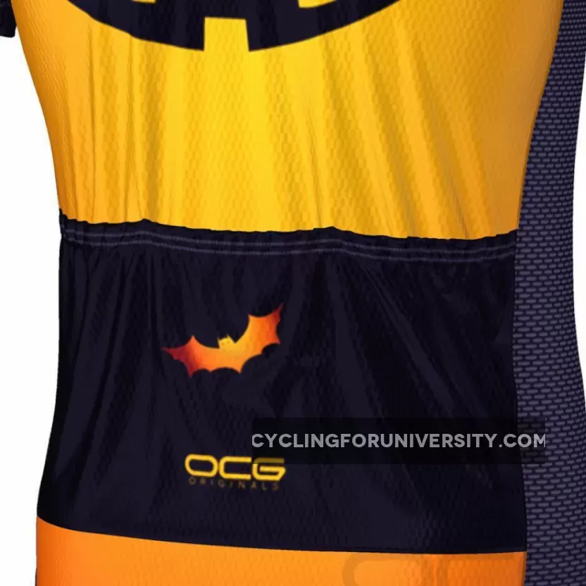 Men's Pumpkin Head Short Sleeve Cycling Jersey Brand New