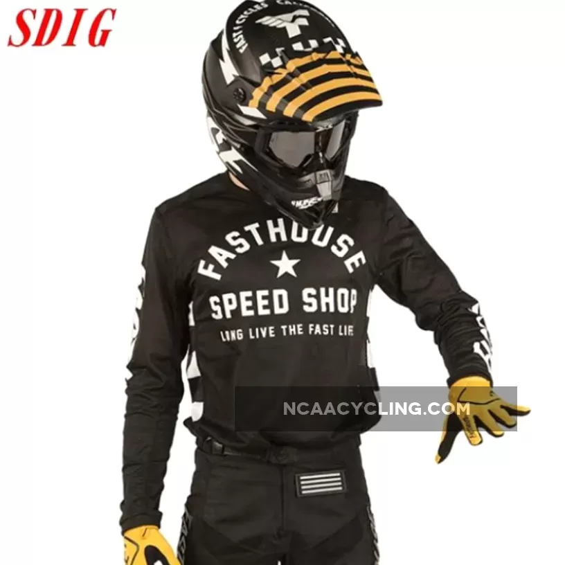 MTB race moto bike clothing Fasthouse Summer DH MX Jersey motorcycle motocross long sleeve cycling Jersey