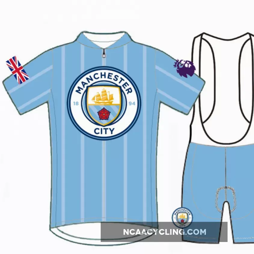 Manchester City Short Sleeve Cycling Jerseys and (bib) shorts
