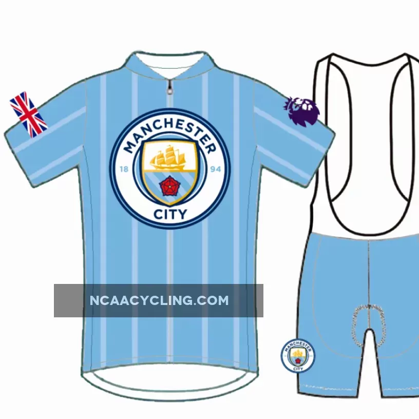 Manchester City Short Sleeve Cycling Jerseys and (bib) shorts