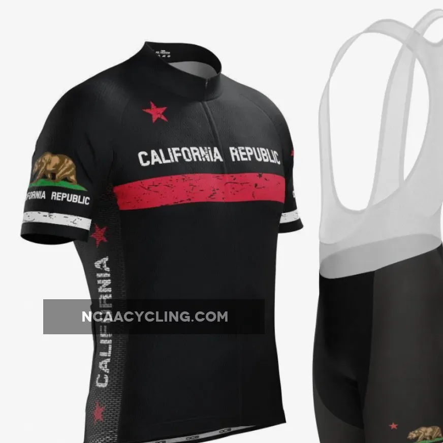 Men's California Republic Short Sleeve Cycling Kit, California Republic Cycling Jersey