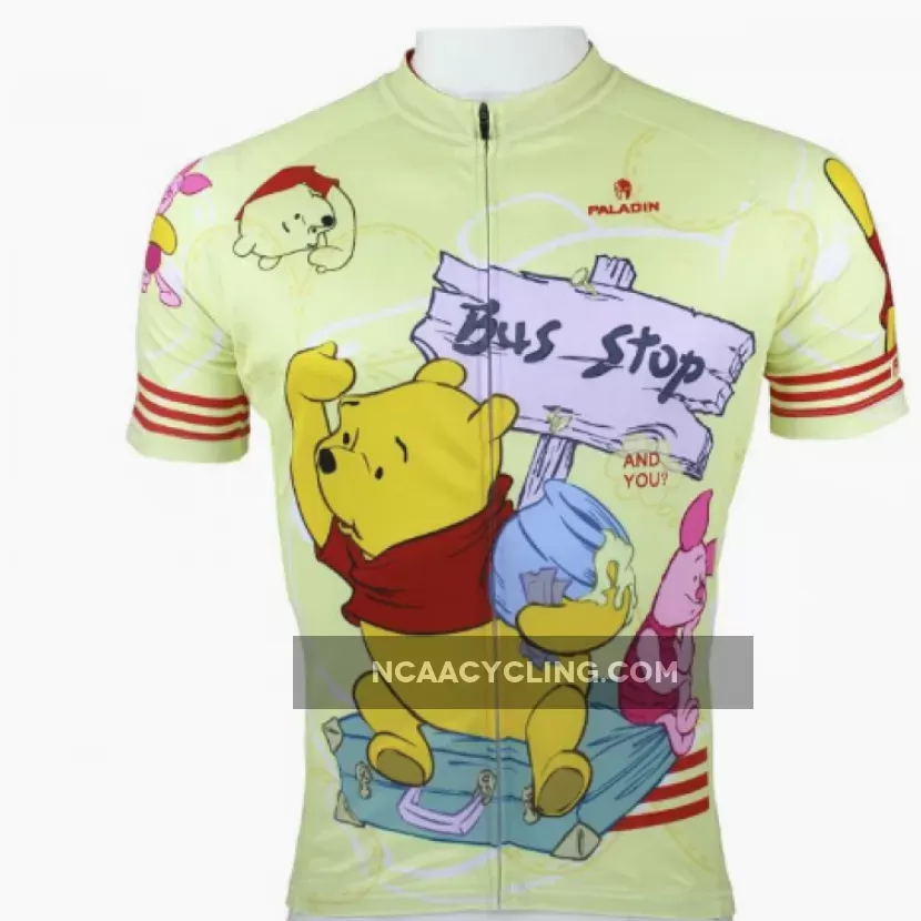 elena.longari half price for size M Winnie the Pooh Man's Spring Summer Sportswear Short/long-sleeve Cycling Jersey Apparel Outdoor Sports Gear Leisure Biking T-shirt Cartoon World NO.97