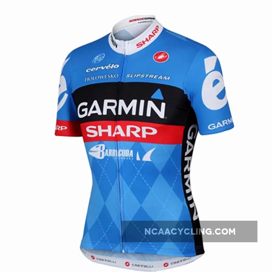 Team Garmin Sharp Barracuda short Sleeve Cycling Jersey - 2013