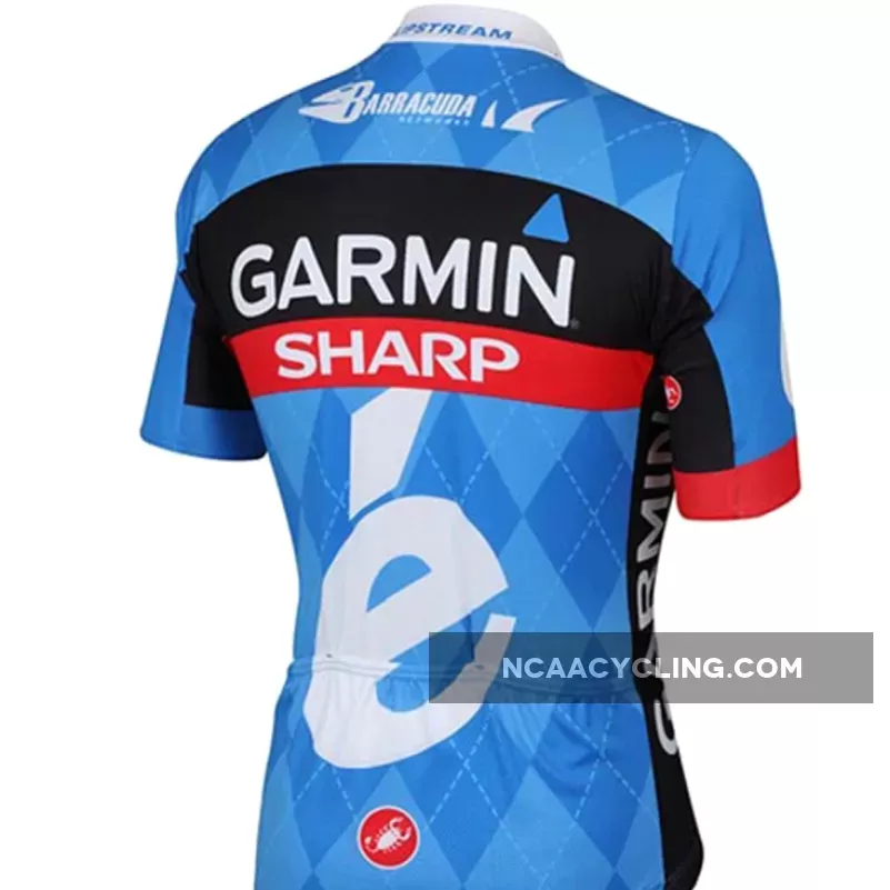 Team Garmin Sharp Barracuda short Sleeve Cycling Jersey - 2013