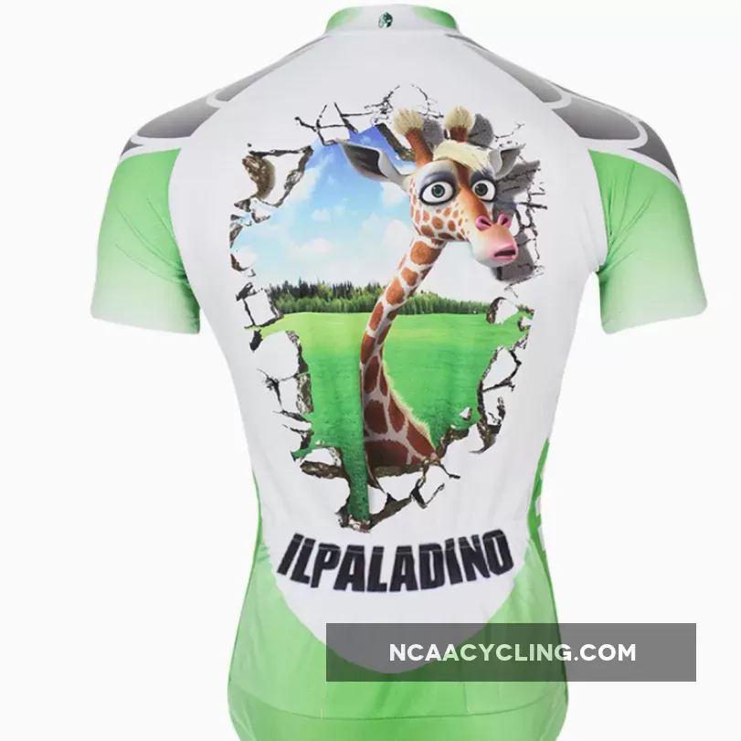 ILPALADINO Giraffe Men's Professional MTB Cycling Jersey Breathable and Quick Dry Comfortable Bike Shirt for Summer NO.168