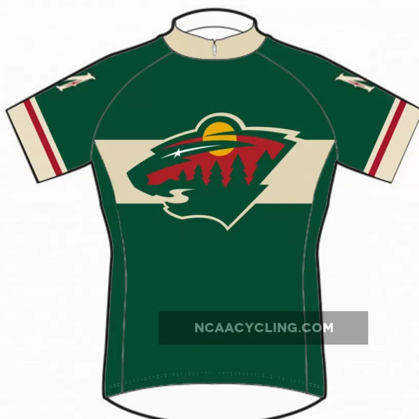 NHL Minnesota Wild Cycling Jerseys bike clothing Short Sleeve New Style