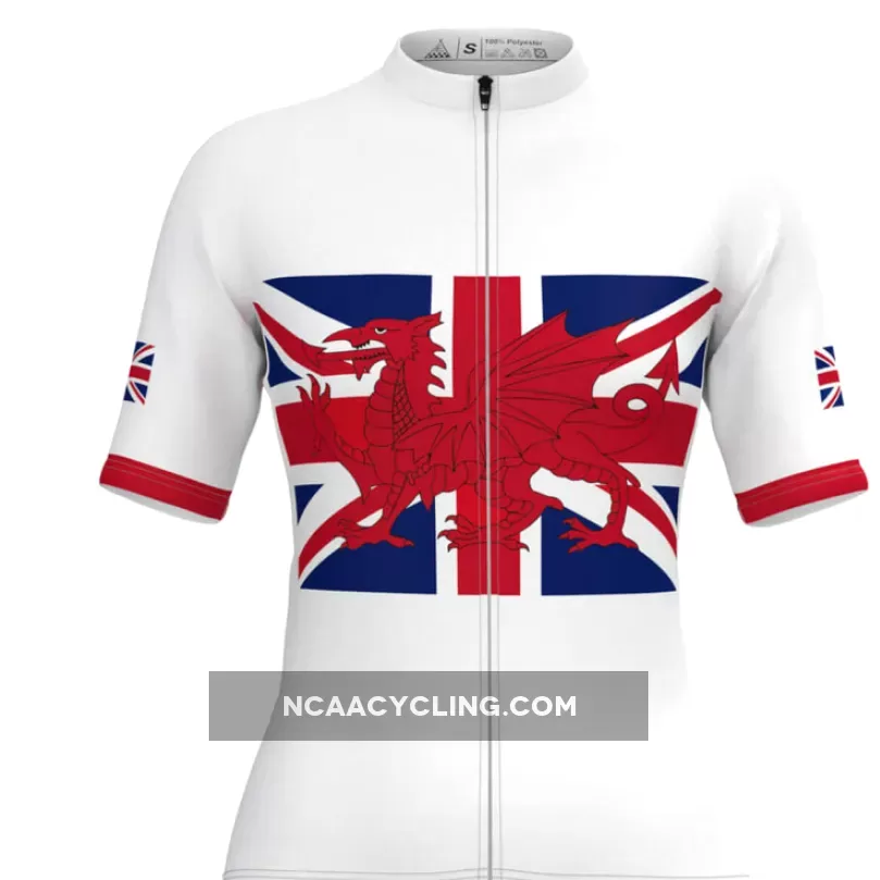 UK Union Jack Flag Women's Cycling Jersey White To Buy