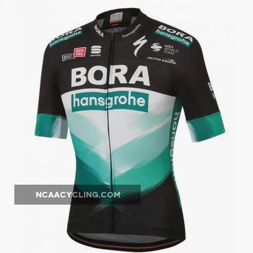 2020 Bora Hansgrohe Green Black Jersey, Outlet BOR20J1