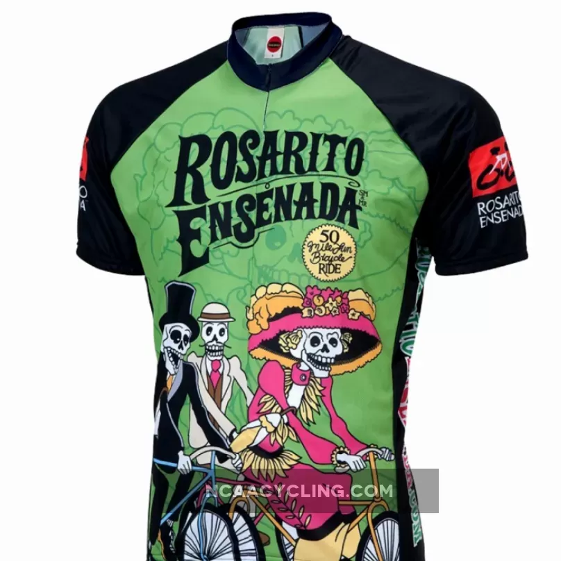 Rosarito Ensenada Day of the Dead Short Sleeve 19' Zip Men's Cycling Jersey / Rosarito Ensenada Bike Ride