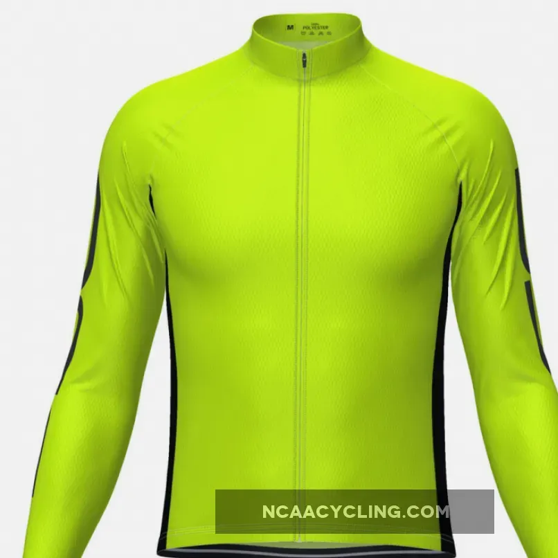 Men's OCG High Viz Neon Long Sleeve Cycling Jersey