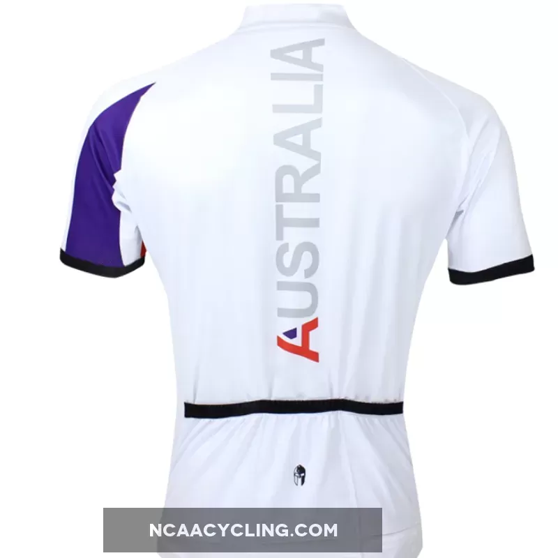 ILPALADINO Australia Simple White Man's Short-sleeve Cycling Jersey Team Jacket T-shirt Summer Spring Autumn Clothes Sportswear Racing Apparel NO.053