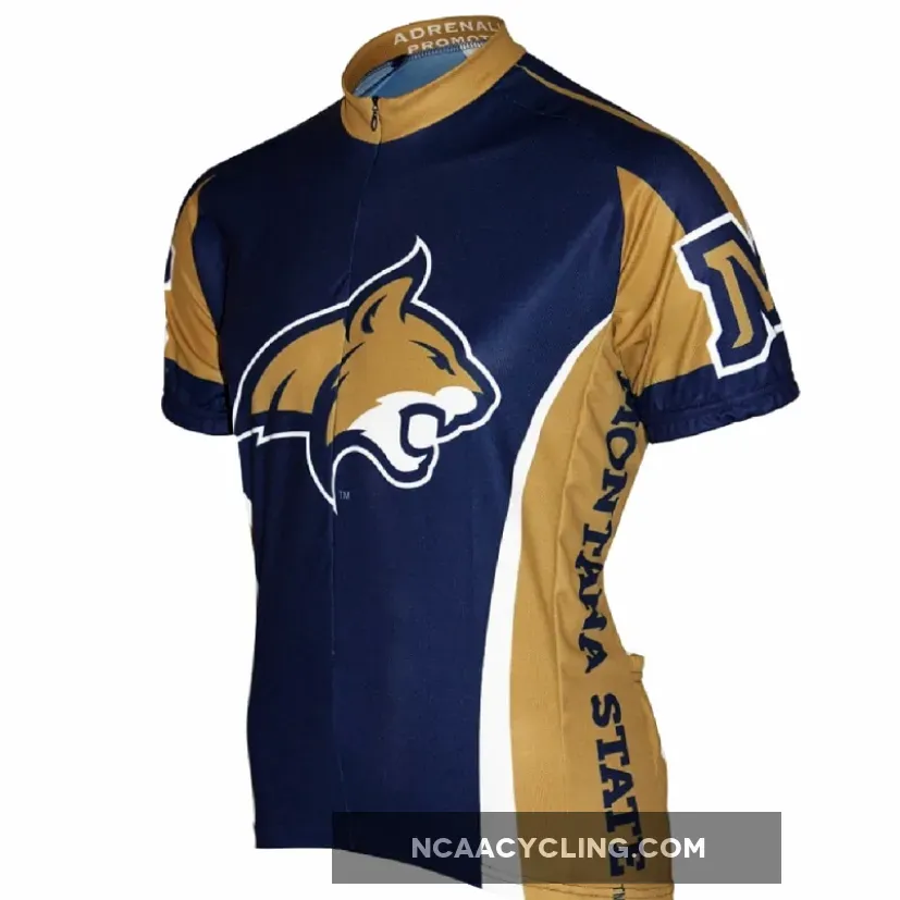 Adrenaline Promo Montana State University 3/4 zip Men's Cycling Jersey Montana Cycling Jersey
