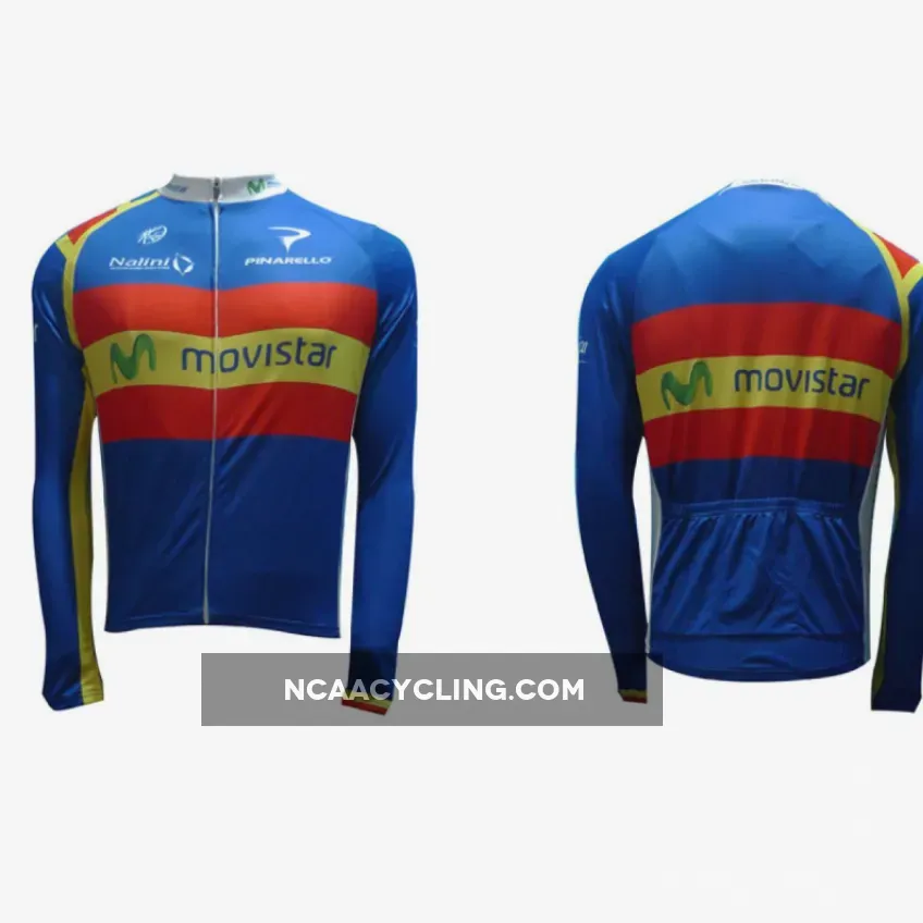 MOVISTAR 2012 SPANISH CHAMPION Cycling Long Sleeve Jersey