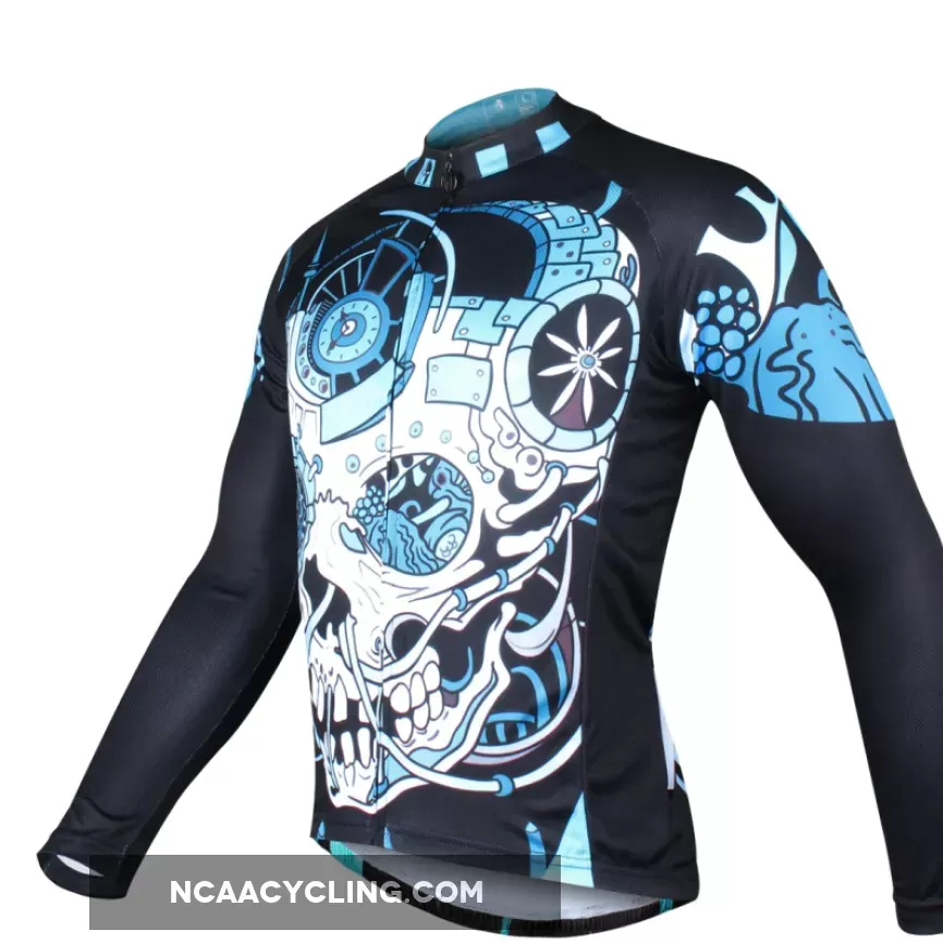 Men's Cycling Long-sleeved Jersey Cycling Clothing Hidden Zipper Fashion Design Leisure Sports Clothing Outdoor Cycling Suit(velvet) 738
