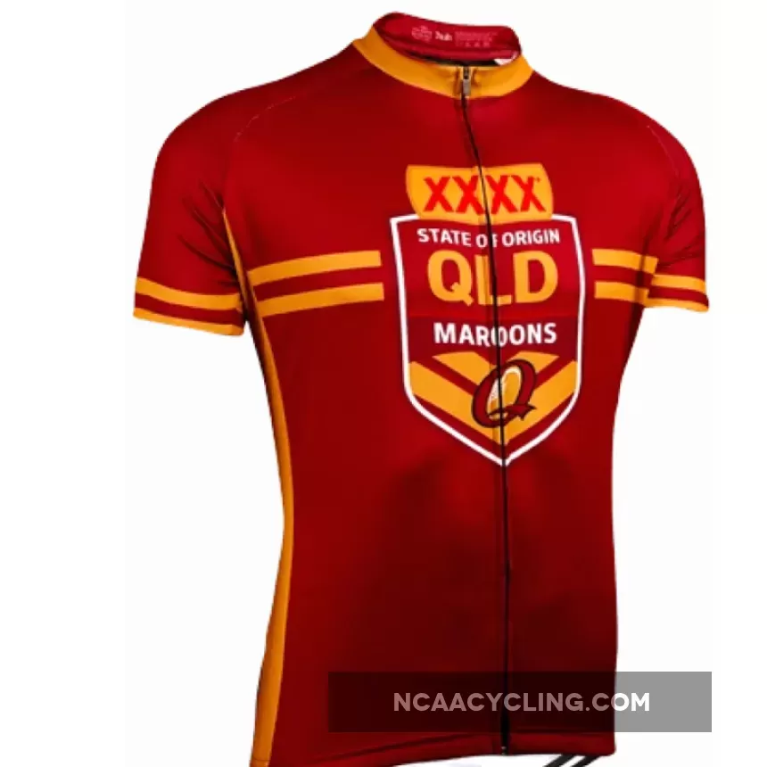 NRL Queensland Maroons Short Sleeve Cycling Jerseys