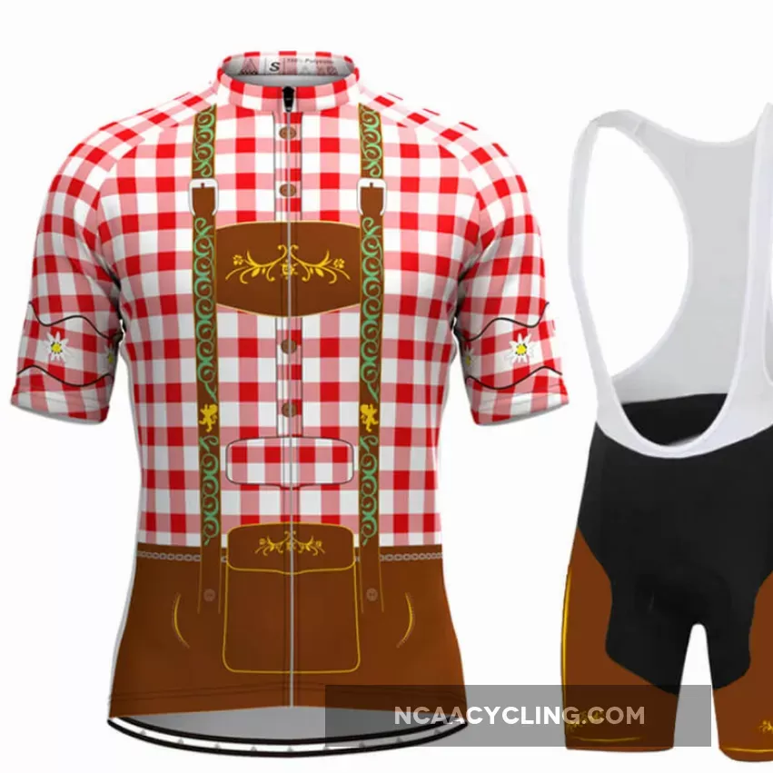 Men's Tirolese Cycling Kit Red New Releases