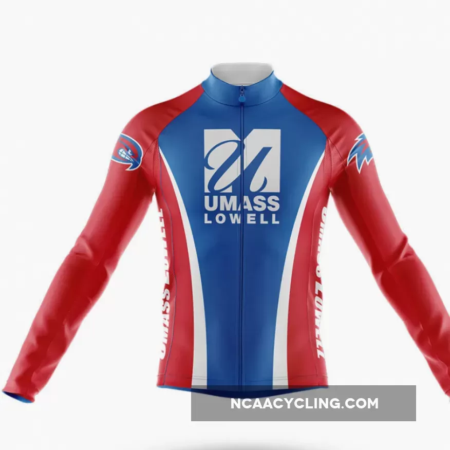 University of Massachusetts Lowell Long Sleeve Cycling Jersey Only | mens cycling suit